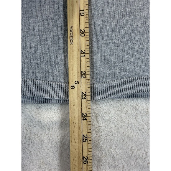 Coldwater Creek Grey Bunny Cotton XLP Sweater Embroidered Easter Grandmacore - Picture 7 of 8